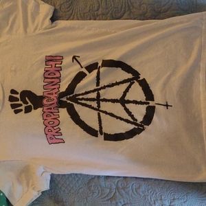 Propagandhi shirt on American Apparel size small 100% cotton